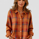 Victoria - Retro Karirana Pulover