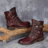 Retro oslikane ravne cipele