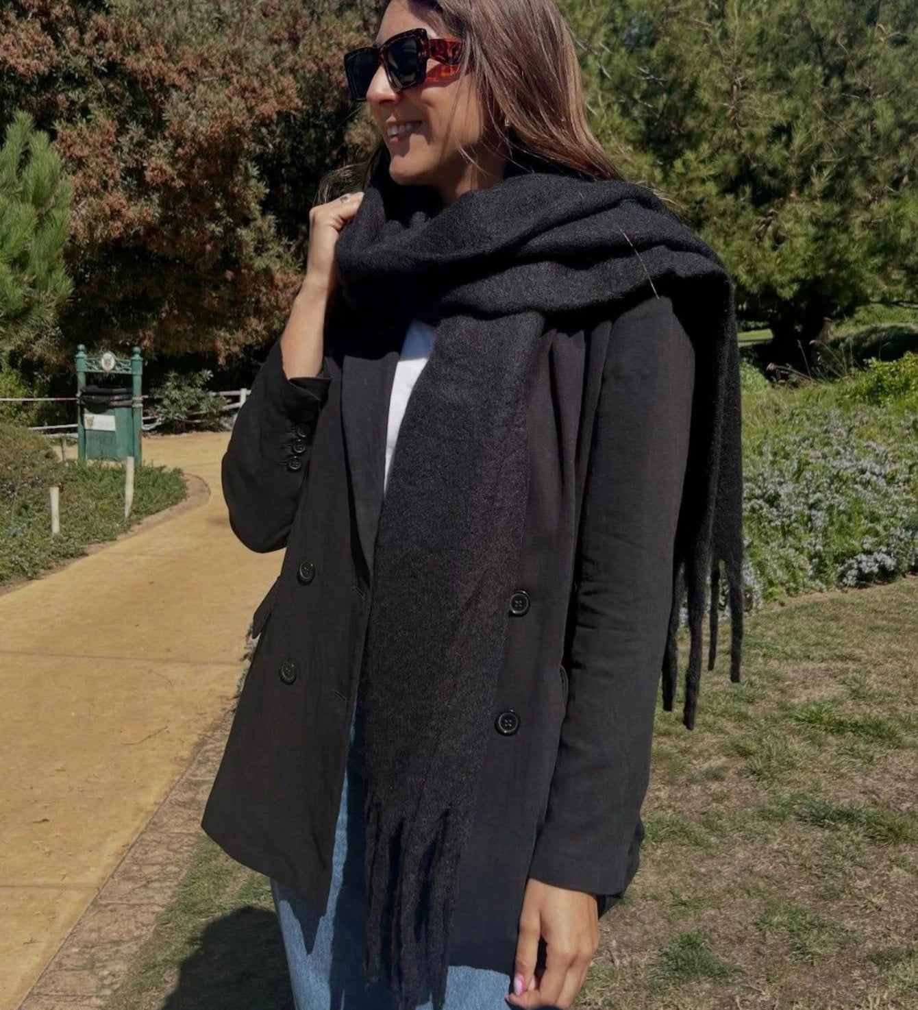 Elegantni ženski zimski šal