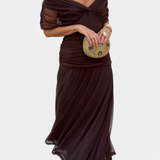 Alondra™ | Duga cvjetna haljina s V-izrezom