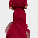 Alondra™ | Duga cvjetna haljina s V-izrezom