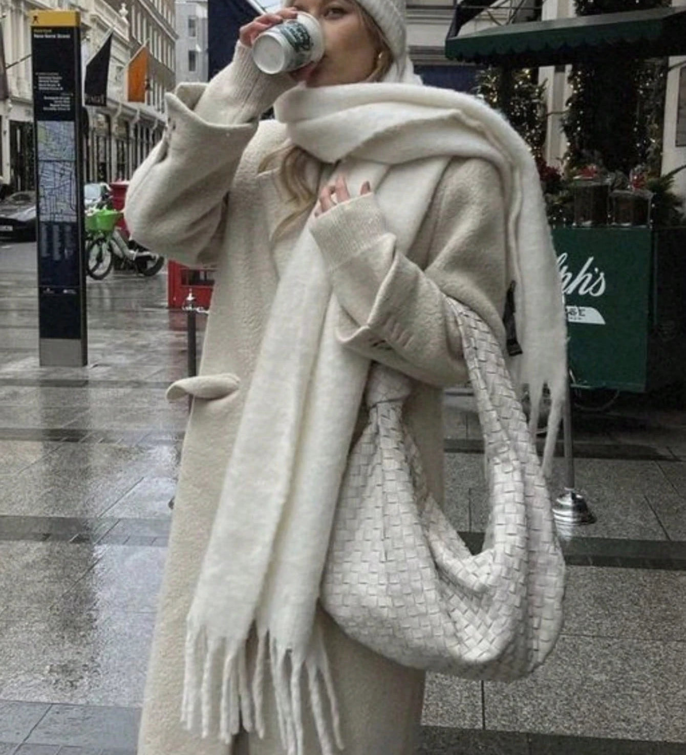 Elegantni ženski zimski šal