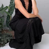 Aurélie™ | Elegantna čipkasta haljina s V-izrezom