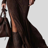 Cataina - Vintage Duga Haljina S Remenom