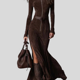 Cataina - Vintage Duga Haljina S Remenom