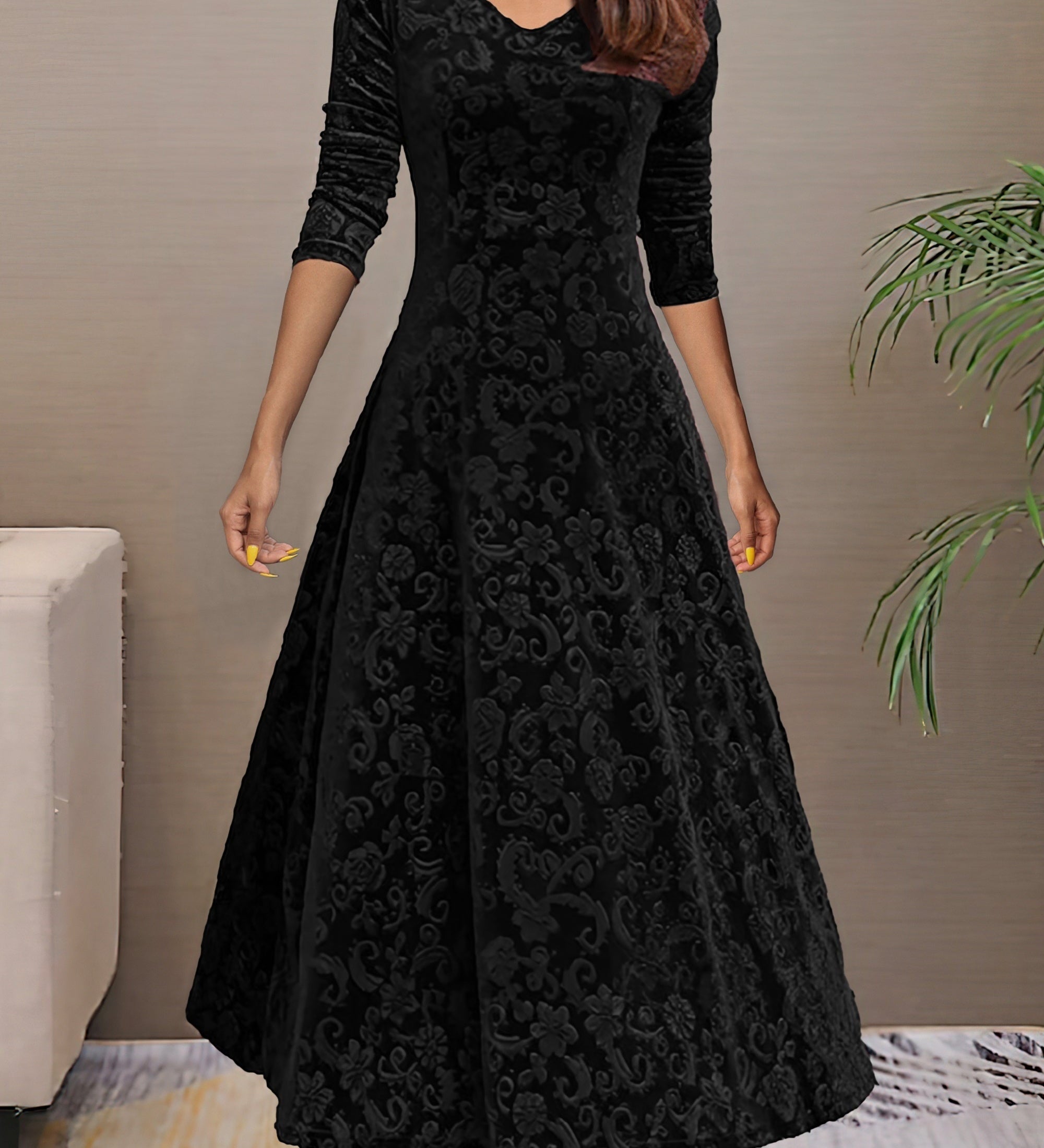 Denise | Haljina od baršuna za blagdansku eleganciju