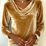 Dugi Rukav Sametni Top Jednobojni