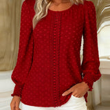 Amy | Bluzica s napuhanim rukavima i okruglim izrezom