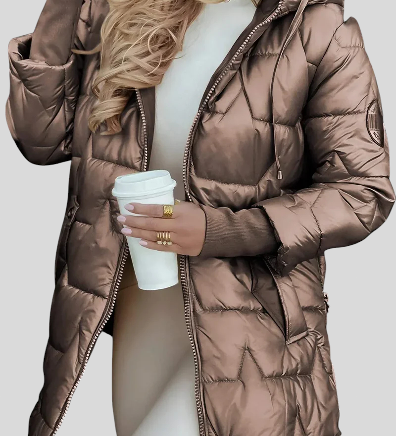 Kate - Elegantna Zimska Jakna S Kapuljačom