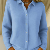 MAEVE | MEKANI PLETENI PULOVER S OVRATNIKOM