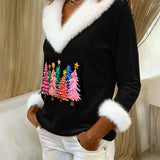 Jane | Božićni pulover s V-izrezom