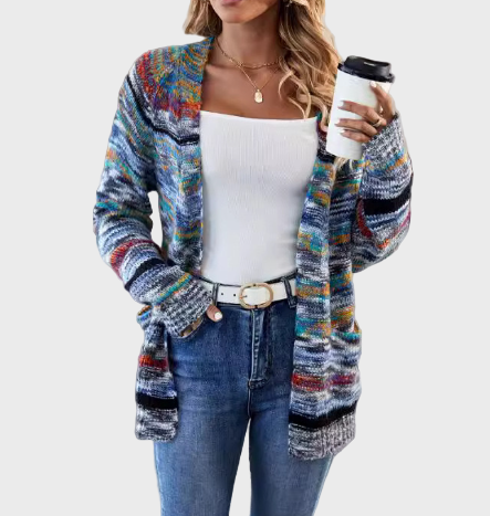 Višebojni Pleteni Prsluk