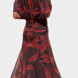 Alondra™ | Duga cvjetna haljina s V-izrezom