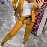 Fenna™ | Opušteni jednobojni dvodijelni set za žene