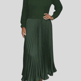 Claudia - Plisirana Haljina s Puloverom