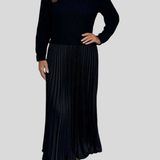 Claudia - Plisirana Haljina s Puloverom