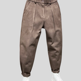 Marcello - Elegantne Hlače Melange