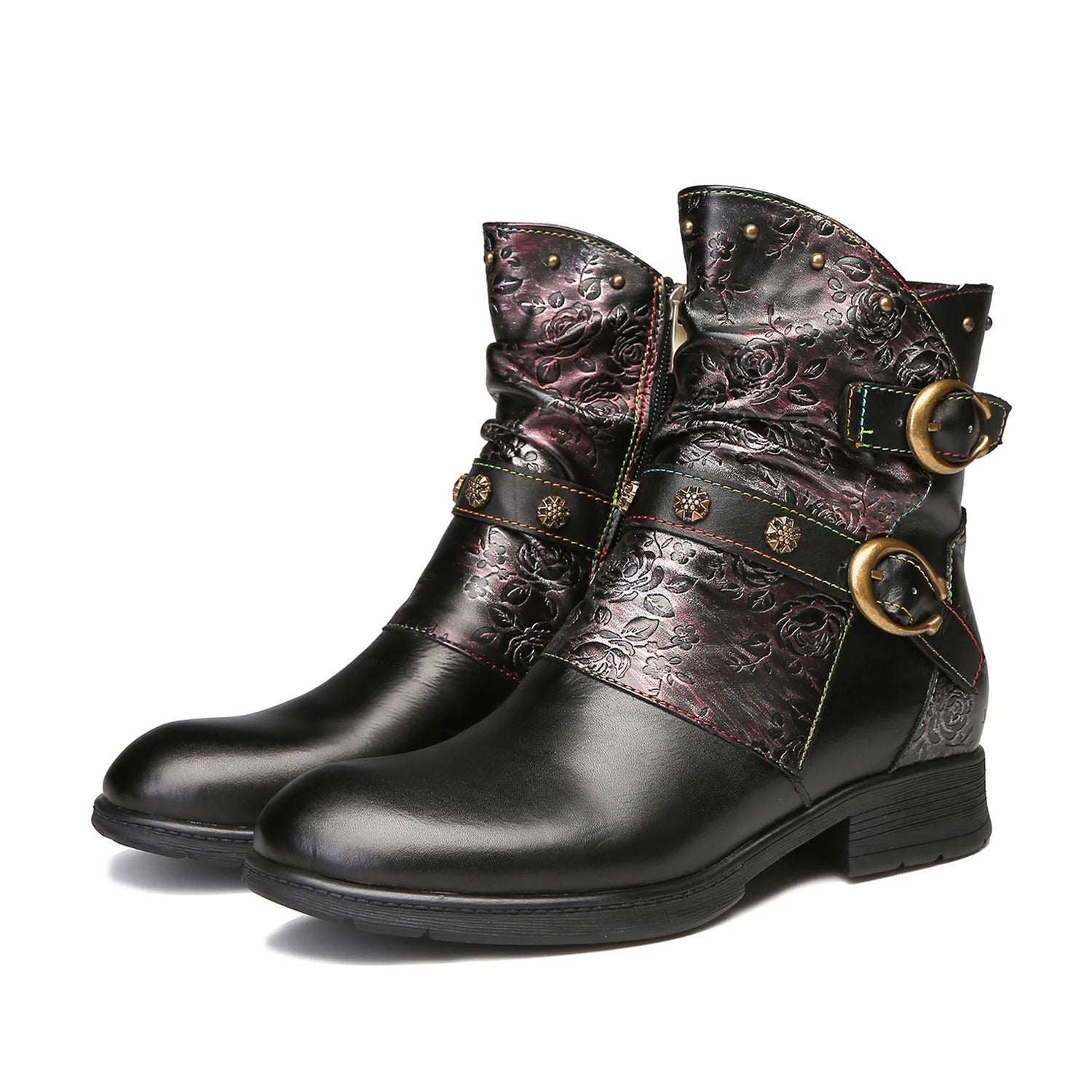 Retro oslikane ravne cipele