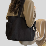 Tilda - Rebrasta torbica s detaljem od konopa